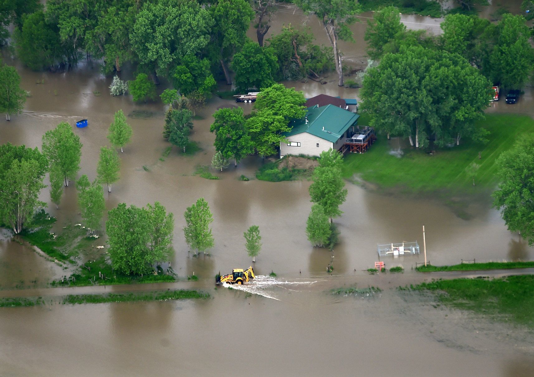 Flood backhoe